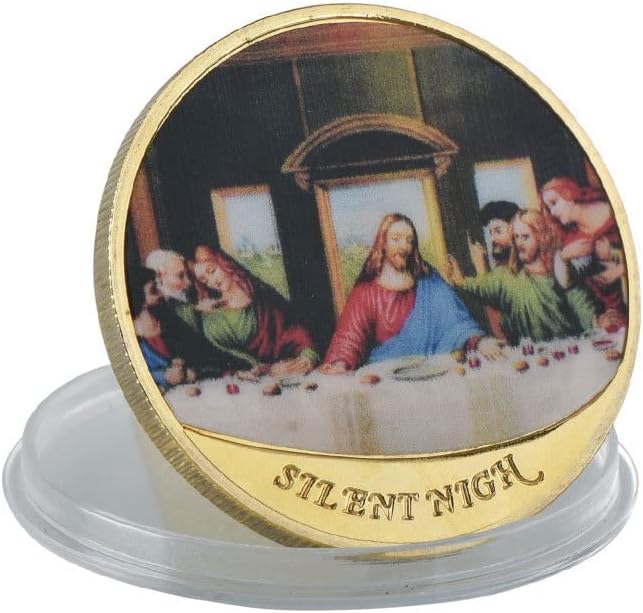 Vjera križa Isusova komemorativna kovanica zlata i srebrnog kovanica utisnuta metalna zanatski dar dar