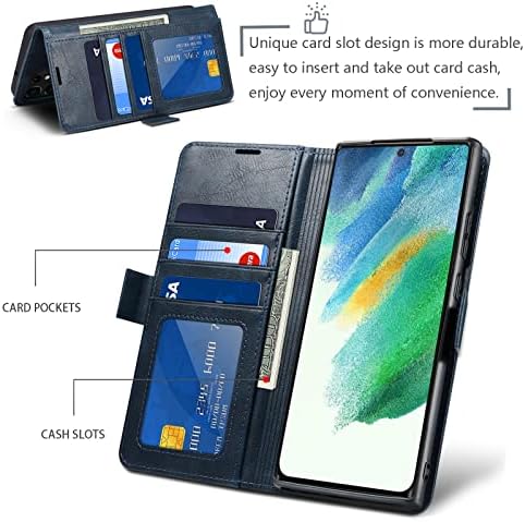 Torbica Taneny za Samsung Galaxy S23 Ultra luksuznih torbica-novčanik od umjetne kože s RFID-blokadom, držač za kartice, stalak s magnetskom