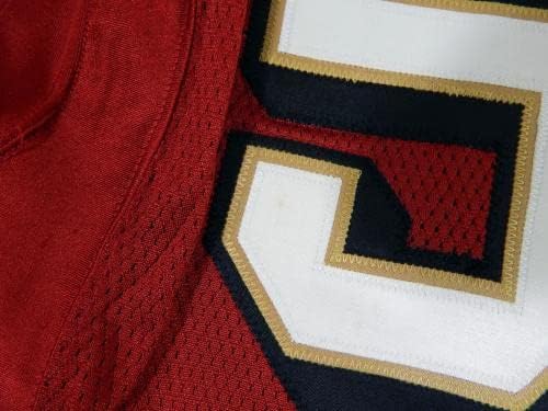 2003. San Francisco 49ers Brock Gutierrez 52 Igra izdana Red Jersey 48 DP30859 - Nepotpisana NFL igra korištena dresova