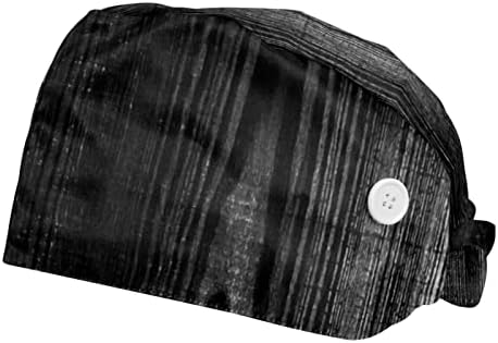; 2 pakiranja radna kapa s apstraktnom drvenom pozadinom na kopčanje i podesivom gumicom na stražnjoj strani Uniseks Šeširi radni šešir