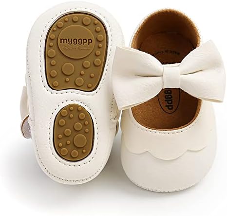Rvrović cipele za bebe djevojčice mekani potplat Mary Jane Flats Princess haljine cipele Pu Slatki luk prewalker