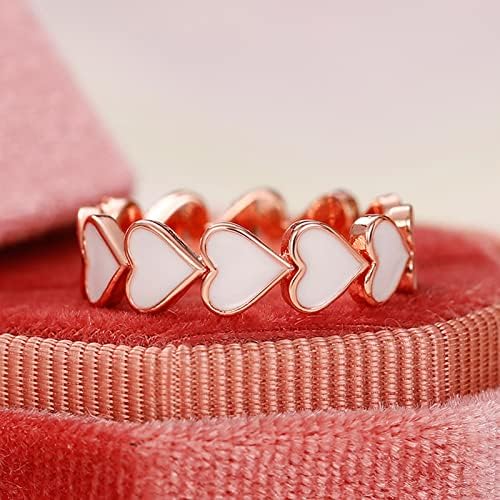 Modni srčani dizajn prsten nakit vjenčanja žene u znak zaruka darovni prstenovi prstenovi palca