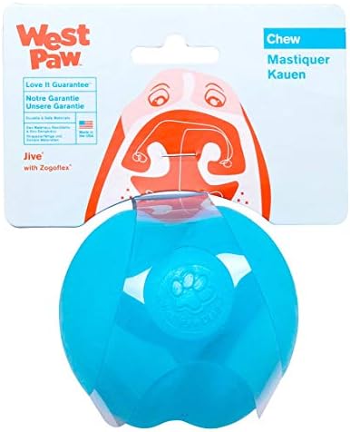 West Paw Zogoflex Jive Ball Dog Chew igračka i Zogoflex Hurley Dog Chew igračka - plutajuće igračke za kućne ljubimce za agresivne