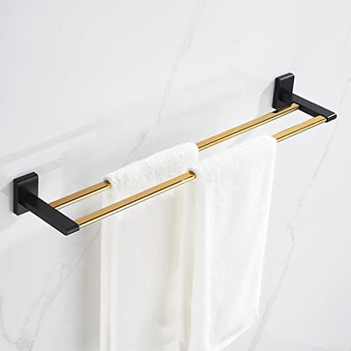 Crni zlatni stalak za ručnike kupaonice za ručnik za kupaonicu Polica za ručnik za kupaonicu Sve stalak za viseći zid