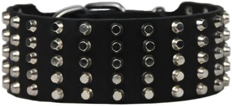 Dean & Tyler Leather Dog Collar Wide Stud Black - 26 do 2 3/4 širina. Odgovarat će veličinu vrata 24 '' - 28 ''. Ovaj ovratnik ima