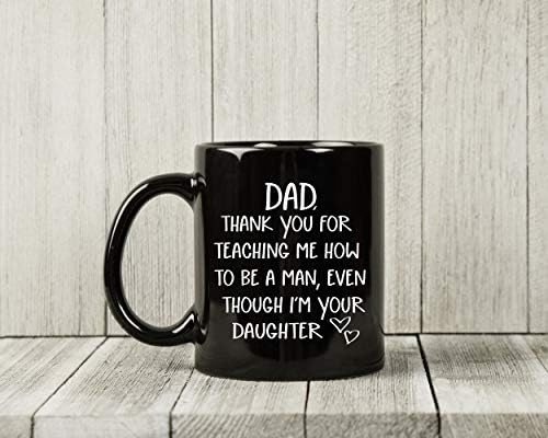 Pokloni za tatu od kćeri-tatina šalica od kćeri-cool novost, zabavna šalica za kavu za tate-Dan očeva, Tatin rođendanski poklon, ideje
