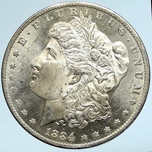 1884. 1884. o Sjedinjene Države u Sjedinjenim Američkim Državama Silver Morgan Old $ 1 Dobra nesuvjerena