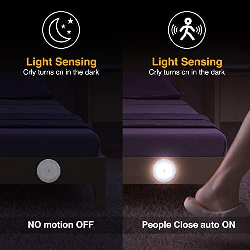 Noćno svjetlo senzora pokreta, rotirajuće LED noćno svjetlo za ormar 360, prijenosno punjivo noćno svjetlo za spavaću sobu, hodnik,