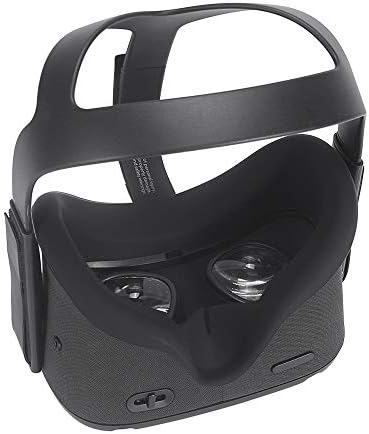 Masiken silikonska maska ​​za lice + Kontroler za kontroler dodira za Oculus Quest, vrhunski jastučić za lice jastuk za lice Poklopac