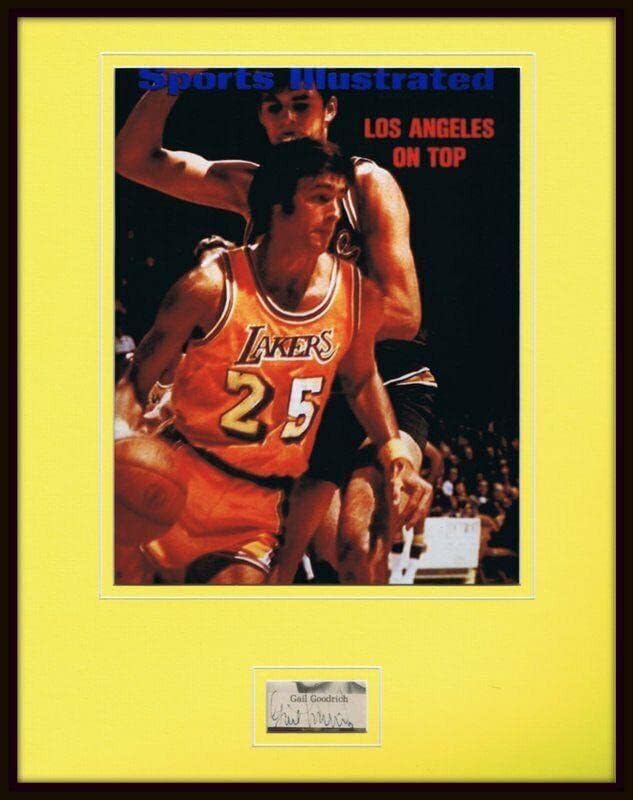 Gail Goodrich Lakers potpisan je uokviren 11x14 prikaz fotoapafona JSA - Autografirane NBA fotografije