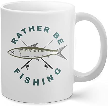 Proizvodi Palm City radije ribolov - 11 Oz keramička šalica za kavu | Izvrstan poklon za ribolovce