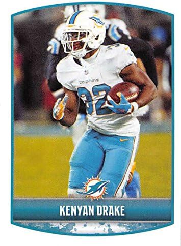 2018. kolekcija naljepnica Panini NFL 37 Kenijski Drake Miami Dolphins Službena nogometna naljepnica
