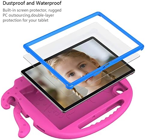 Tablet Zaštitni isječci Dječji slučaj za Samsung Galaxy Tab A7 T500/T505 10.4 S BUMPER KUPOR | Protective Kid-otporni na stalak za