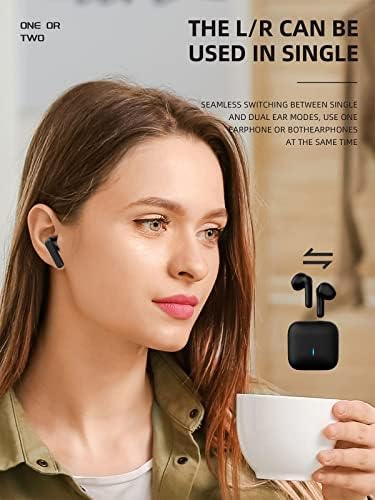 Idoerleetek bežični uši v5.3 Bluetooth ušne slušalice glasne slušalice 25 sati reprodukcije s futrolom za punjenje ipx5 vodootporni