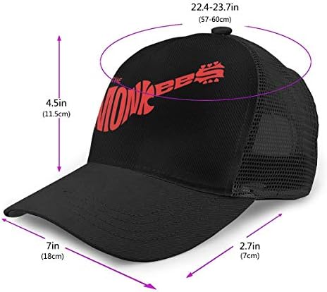 Uniseks može prilagoditi modnu mrežastu bejzbolsku kapu Ravna kapa kamiondžija u crnoj boji