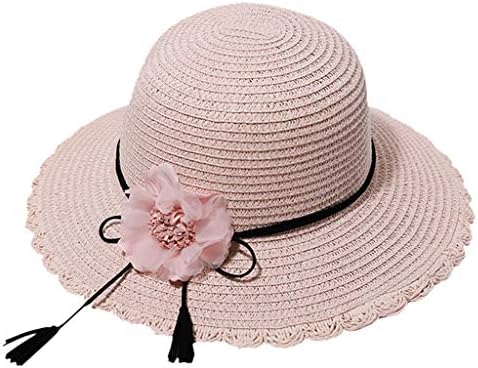 Žene široke kape od slamnaca Ljetni veliki široki slamna plaža šešir Čvrsta boja Sunčevi šeširi za žene diskete bejzbolske kape