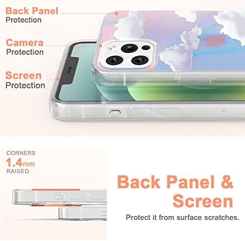 I-mgae-in-ar Slatki čist kristal dizajniran za iPhone 13 Pro fuse 6.1 inč 2021 Objavljen, zaštitni šok zaštitni izdržljivi telefoni,