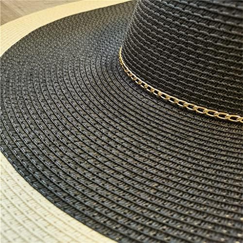 ZSEDP Ljetni šešir Žene velike široke rube šešira za plažu dama patchwork paket šešir ženskog kapica za plažu šešir