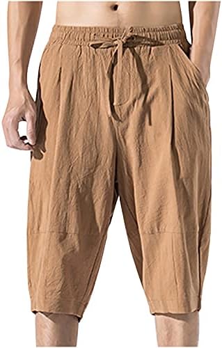Kratke hlače za muške velike dječake ležerne elastične dužine struka dužine koljena udobno labave atletske vježbe u teretani jogging