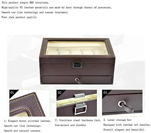 UXZDX Cujux Box nakit - kožna kutija za odlaganje kutije za sortiranje nakita kutija za sortiranje nakita