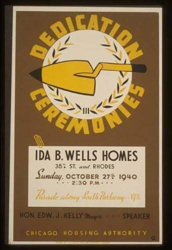 PovijesneFindings Foto: Chicago Housing Authority, Ceremonije posvećenja, Ida B. Wells Homes, 1940