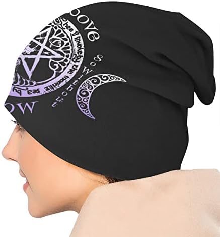Fuevdvrri Vikanska poganska vještica ženske kape zimska meka pletena kapa crna kapa ženska