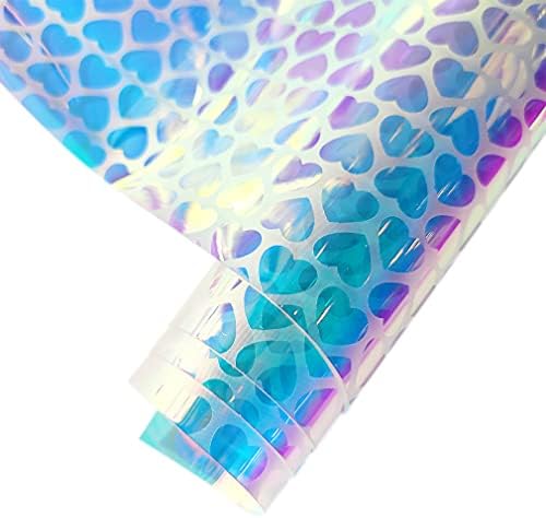 Super prozirni holografski vinilni listovi od PU kože 1 rola 12 953 za izradu lukova, naušnica, torbi, rukotvorina