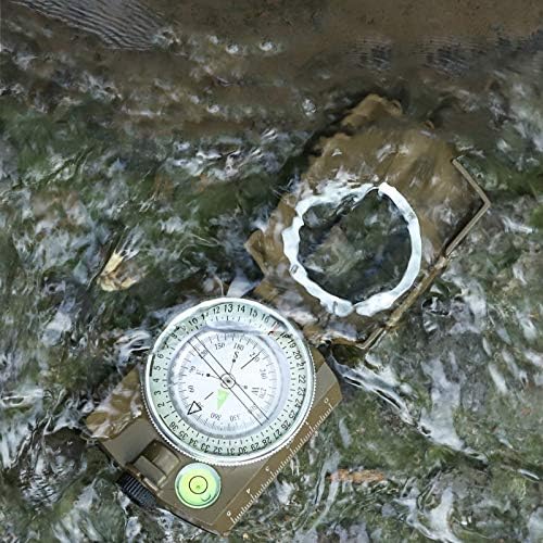Zjhyxyh metal, stakleni kompas preživljavanje planinarenje vanjske kampove opreme geološki kompas kompakt