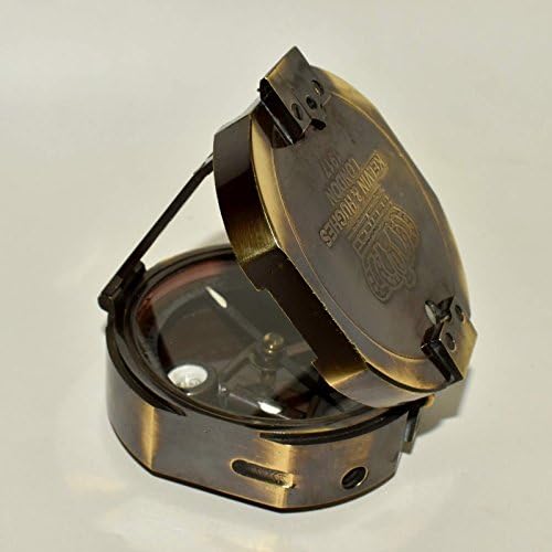 Nautička trgovina poklona Solid Brunton Geološki kompas Vintage Geološki Kelvin Hughes Brass Compass