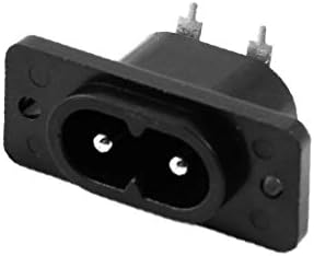 X-DREE AC 250V 10A Crna plastična IEC320 Ulaz C8 Adapter za napajanje (AC 220V za UAE 10A Crni plastični IEC320 Ulaz C8 Adapter za