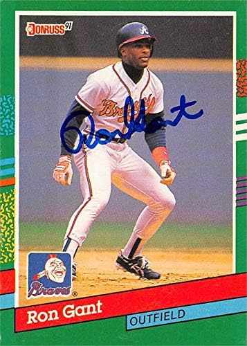 Skladište autografa 621903 Ron Gant Autographed Baseball Card - Atlanta Braves - 1991. Donruss br.507