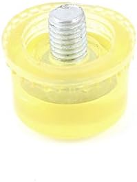 Izmjenjivi čekići promjera 8 mm s navojnom glavom plastični vrh čekića promjera 1 inča-Čekići za udaranje u prozirnoj žutoj boji