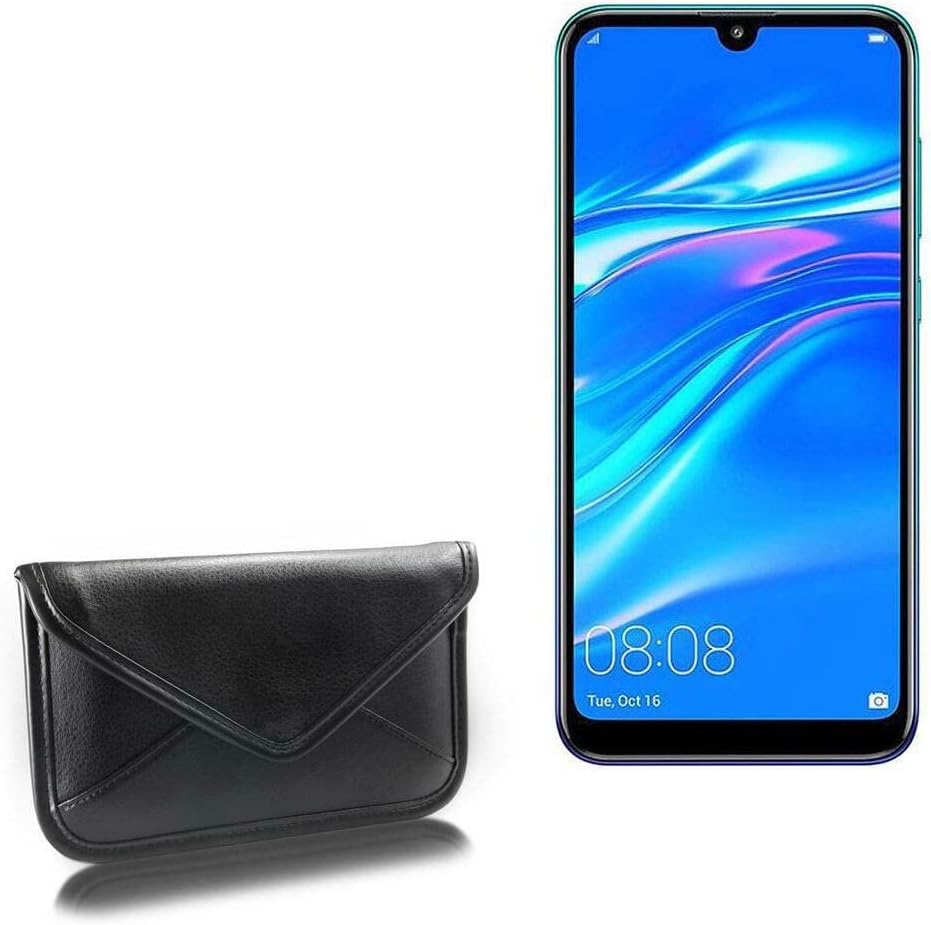 Boxwave futrola za Huawei Y7 Pro 2019 - Elitna kožna messenger torbica, sintetička kožna omotnica za omotnice za omotnicu za Huawei