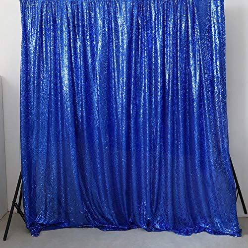 4ftx7ft Royal Blue Beauty Bling Photo Booth pozadina Sequin Wedding Backdrop Decor Decor Tkcnsab