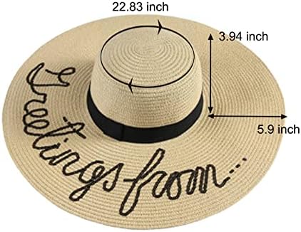 Žene Ljetni slamna šešir plaža sa sklopivim sunčevim šeširima Disketa Zaštita od sunca Sunca Upf Womens Wrap Visir