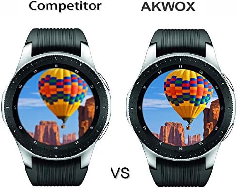 Akwox [4 pakiranje] Zaštitnik zaslona od kaljenog stakla za Samsung Galaxy Watch 4 klasični 46 mm / sat 46 mm, [0,33 mm 2,5D visoke