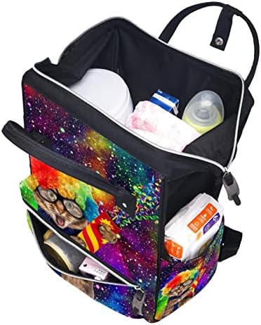 Guerotkr putovanja ruksak, ruksak s pelenom, ruksak pelena, galaxy mačka duga Rainbow Universe