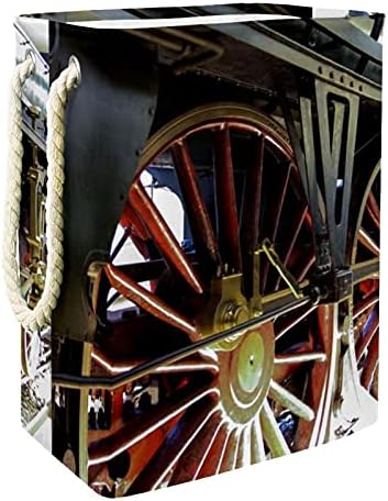 Predimenzionirana košara za rublje parna lokomotiva na kotačima vlaka sklopive košare za rublje kruta kanta za rublje organizacija