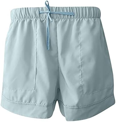 Ženske ležerne kratke kratke hlače ljetne hlače s opuštenim strukom kratke kratke hlače retro ispis prozračne kratke hlače s džepovima