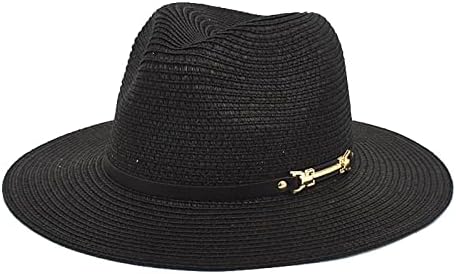 Big Brim slamka šešir Panama Jazz Hat Fedora Ladies Beach Travel Sun Sun Hat Fisherman Hat trčanje šešir Muškarci kanta