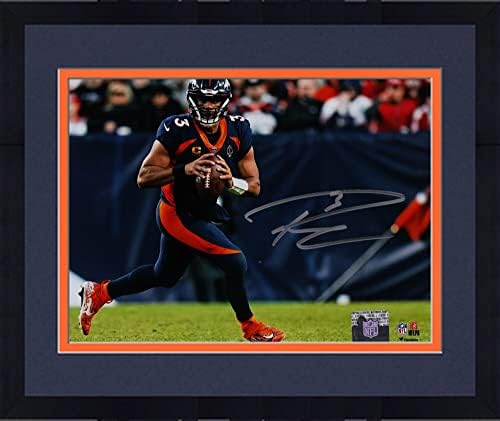 Uokvireni Russell Wilson Denver Broncos Autographed 8 x 10 Ručna fotografija - Autografirane NFL fotografije