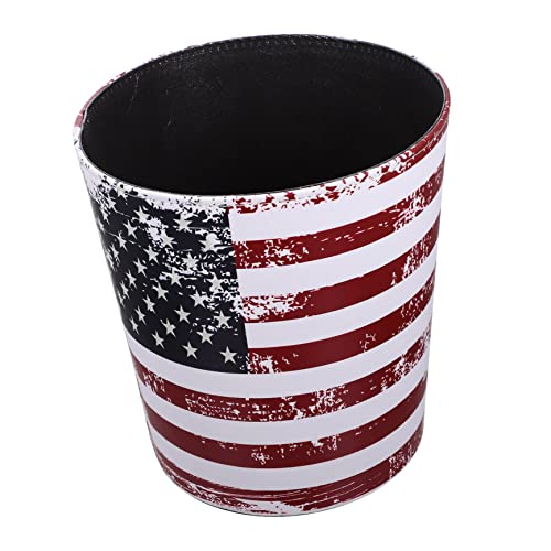 Kanta za smeće Bucket okrugli spremnik s poklopcem kante za smeće s poklopcima Vintage američka zastava velika kanta za smeće unutarnje