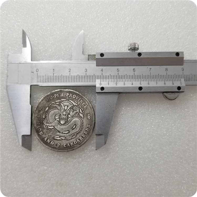 Antikni zanati zadebljani guangxu yuanbao jiangxi sedam novca dva centa stari srebrni dolar 0164
