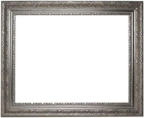 Neumann Bilderrahmen Baroque Frame Silver Fino ukrašen 840 arg, prazan okvir 23.62 x 35.43 inča