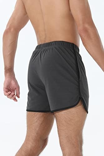 Suwangi muške trke kratke hlače od 3 inča brze suhe atletske kratke hlače za muškarce, disanje bodybuilding treninga u teretani s džepovima
