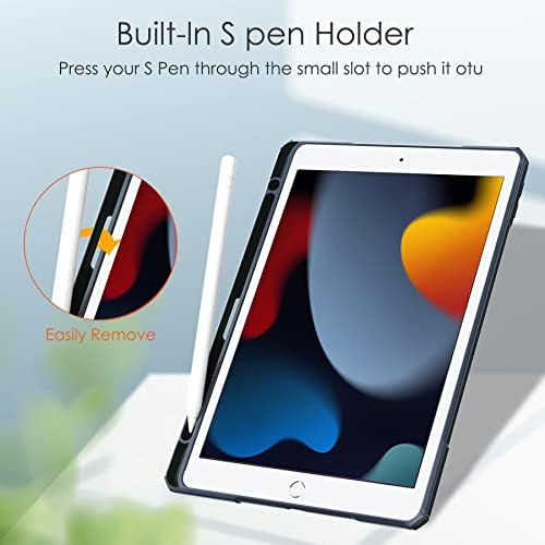 Tablet PC futrola Slim kućište kompatibilno s iPadom 7/8/9 10,2 inča 2021 poklopca tableta s držačem olovke, automatsko buđenje/spavanje