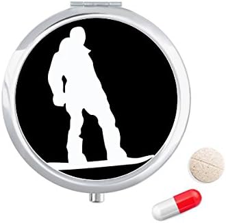 Sport na skateboardingu Crni konturni uzorak Futrola za tablete džepna kutija za pohranu lijekova spremnik za doziranje