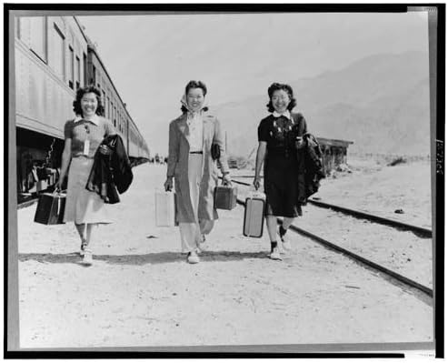 PovijesnaFindings Foto: Lone Pine, Kalifornija, Japanske djevojke, evakuacija, svjetski rat, Drugi svjetski rat, svibanj 1942