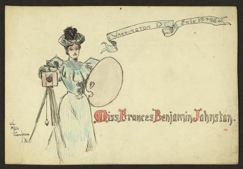 PovijesneFindings Foto: Miss Frances Benjamin Johnston, Washington, DC, 19. srpnja 1896, kamera, stativ
