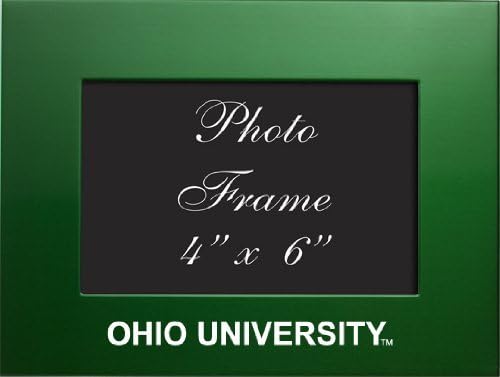 LXG, Inc. Sveučilište Ohio - 4x6 četkani metalni okvir za slike - zeleno